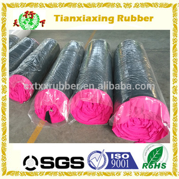 colour polyester fabric rubber rolls, fancy fabric rubber rolls